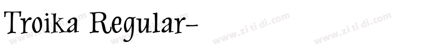 Troika Regular字体转换